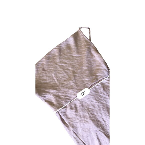 Hey Babe Midi Slip Dress Medium Pink Satin Evening Party Holiday Feminine Flirty - Picture 8 of 11